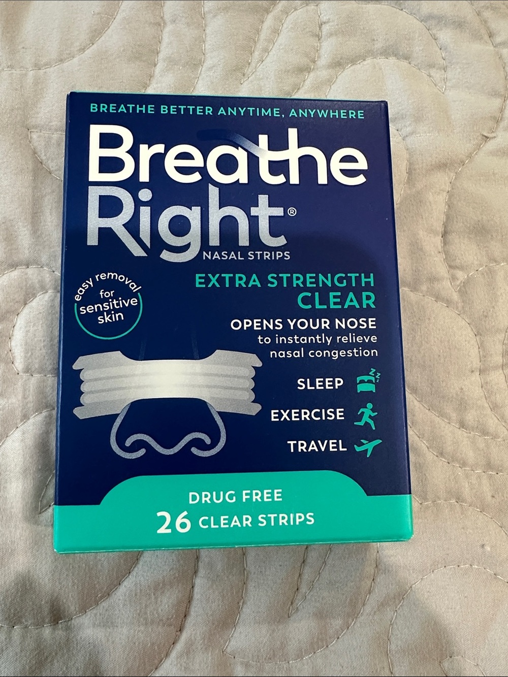Breathe Right Nasal Strips - Blue Packaging